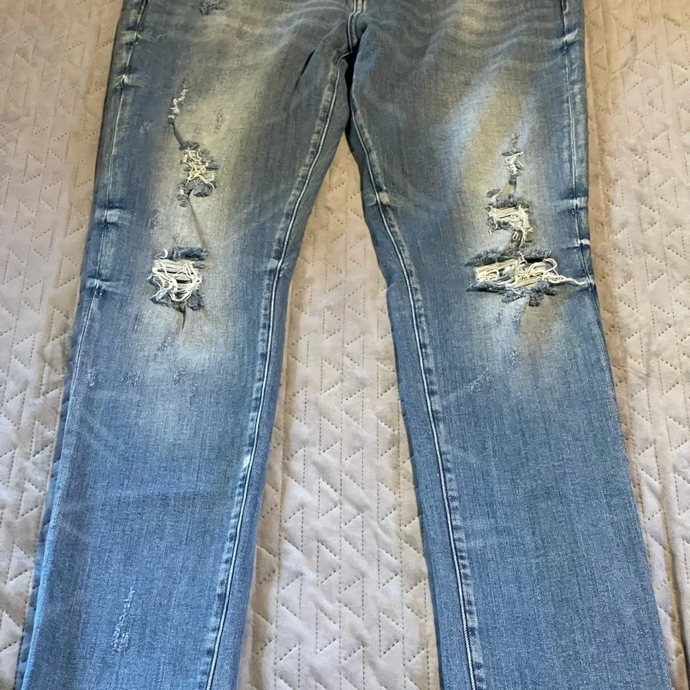 PRPS Le Sabre slim tapered fit distressed jeans mens size 34x34‎ blue NWOT